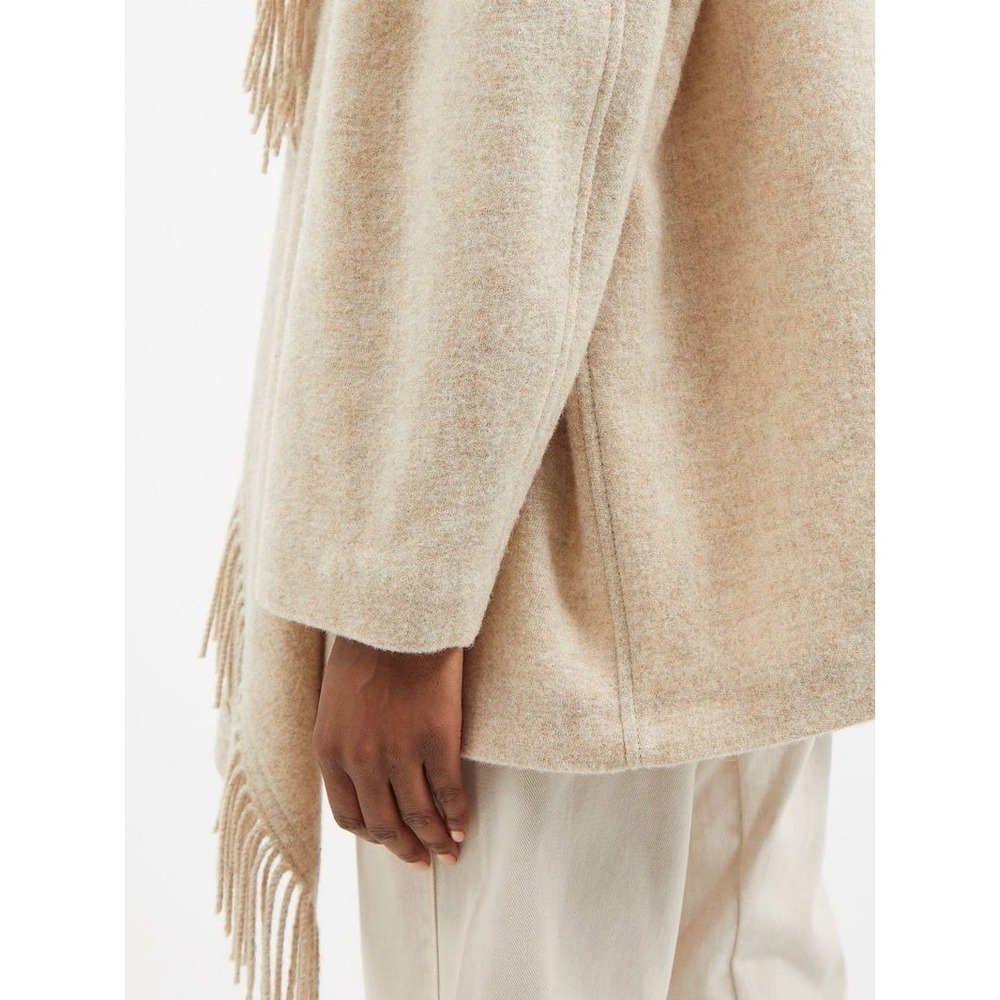 Isabel Marant Fringed Felt Jacket MRSP $450 Excellent EU 38 or Size M - Picture 3 of 9